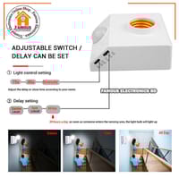 Motion Sensor Holder PIR Infrared Sensor Switch Automatic for E27 Light Bulb Human Body Induction LED Light Lamp Holder_img_5