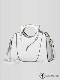 Luxury Premium Quality Medium Size Ladies PU Leather Bag_img_2