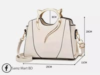 Luxury Premium Quality Medium Size Ladies PU Leather Bag_img_11