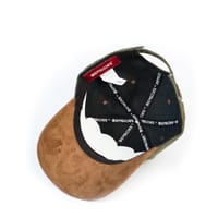 Episodes Olive Solid Contrast Suede Cap_img_3