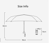 Mini Umbrella Windproof anti-UV Protection 5Folding Umbrella Portable Travel Rain Women Umbrella Pocket Children UPFCode_img_12