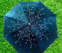 Ladies Fashionable And Elegant Anti Uv Sunshade Print Border Lace Umbrella_img_0