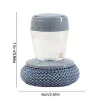 Kitchen DishWashing Brush Pot Dish Brushes with Washing Up Liquid Soap Dispenser Pot Dish Cleaning Brush Kitchen_img_2