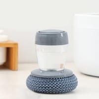 Kitchen DishWashing Brush Pot Dish Brushes with Washing Up Liquid Soap Dispenser Pot Dish Cleaning Brush Kitchen_img_4