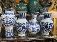 Cute small size blue porcelain vase_img_0