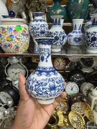 Cute small size blue porcelain vase_img_2