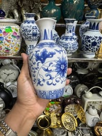 Cute small size blue porcelain vase_img_7