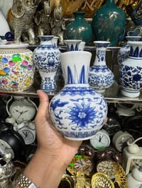 Cute small size blue porcelain vase_img_6