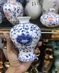 Cute small size blue porcelain vase_img_10