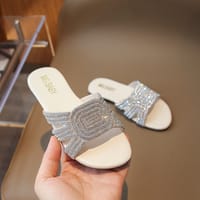 Kids Girls Luxury Crystal Glitter Slippers Summer Sandals (3–5 years) for your baby's smile_img_2