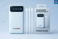 Junerose 20000mAh Power Bank | Built-in Cable & Multiple USB Ports_img_0