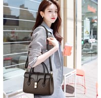 Newest High Quality MK Design American Bag Luxury Women's Handbags(Coffe)_img_1