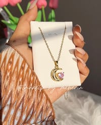 Pink love half moon neckpiece_img_1