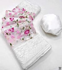 Muslin silk screen print saree_img_2