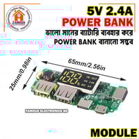 LED Dual USB 5V 2.4A Micro/Type-C USB Mobile Power Bank 18650 Charging Module Lithium Battery Charger Board Circuit Protection_img_7