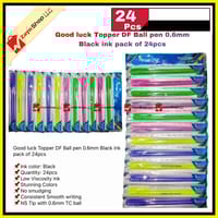 Good luck Topper DF Ball pen 0.6mm Black ink pack of 24pcs_img_0