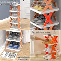 Space-Saving Vertical Shoe Rack – Narrow Corner Shoe Organizer for Entryways & Small Spaces_img_4