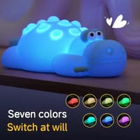 7 Color Crocodile Shape Silicone Night Light Toy for Kids_img_1