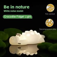 7 Color Crocodile Shape Silicone Night Light Toy for Kids_img_0
