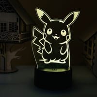GearUP Acrylic Multicolor Night Lamp (Pikachu) BLACK_img_0
