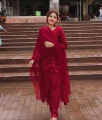 Red Maroon Gown_img_7