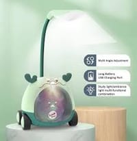 Foldable LED Study Lamp with Pen Holder & Sharpener for Kids_img_0