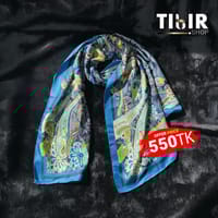 Sky print silk scarf 🧣_img_1