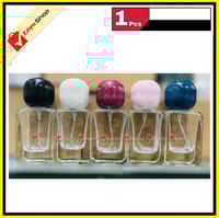 Empty Perfume Atomizer Refillable Spry Bottle round cap Transparent Glass square Shape 30ml_img_0