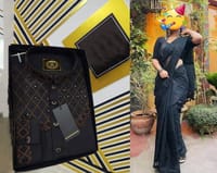 Muslin silk with embroidery work saree_img_0