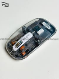 GearUP WM30 Transparent Crystal 2.4G + Bluetooth Magnetic Wireless Mouse- Gray Color_img_0
