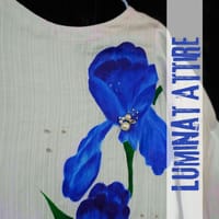 Blue flower kamij set_img_0