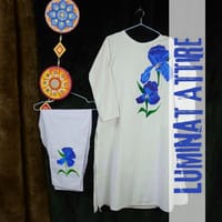 Blue flower kamij set_img_1