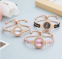 CdyBox Watches Women Diamonds Bracelet Dress Watch Analog Quartz Wristwatch_img_3