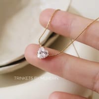 Minimal heart solitare chain_img_2