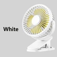 P8 USB Small Handheld Rechargeable Clip Fan – White Color_img_0