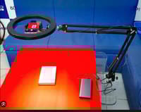 Overhead Video Stand with 10 inch Ring Light and Phone Mount for Drawing, Cooking Video, Facebook, YouTube Live Streaming_img_1