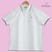 Crocodile Solid White Color Polo T-Shirt_img_0