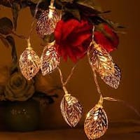 LEAF SHAPE STEEL CASE FAIRY LIGHTS (20 Pcs., 15 Feet)_img_4