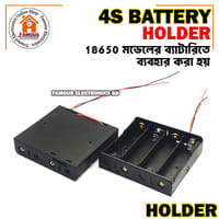 4 Tank 18650 Battery Holder 18650 Four Tank Rechargeable Battery Holder Four Slot Plastic Storage Box Case With Leads Cable Wire_img_3
