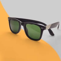 142 Premium Black Glass Wayefarer Sunglass_img_2
