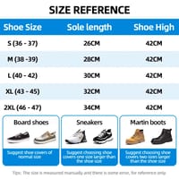 Shoe Rain Cover - Waterproof & Reusable Long Shoe Cover for Man & Women_img_4