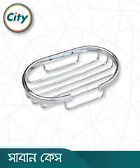 আধুনিক শপ কেস ডিম্বাকার আকৃতির ক্রোম ফিনিস করা ওয়াল মাউন্টেবল সাবান কেস_img_0