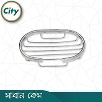 আধুনিক শপ কেস ডিম্বাকার আকৃতির ক্রোম ফিনিস করা ওয়াল মাউন্টেবল সাবান কেস_img_2