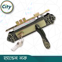 এবি ব্লাক রঙের ডোর লক উচ্চ সুরক্ষার স্ট্যান্ডার্ড সাইজের হ্যান্ডেল লক প্রধান দরজার লক Door Lock_img_1