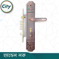 উচ্চ সুরক্ষা বড় আকারের হ্যান্ডেল লক অতিরিক্ত নব সহ প্রধান দরজার জন্য অ্যান্টিক রঙের দরজার লক Door Lock_img_4