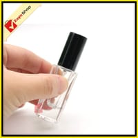 Empty Bottle Square shape 5ml Refillable Spray Atomizer Transparent Glass Random Color 1p_img_0