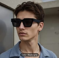 Men's Stylish Half-Frame Metal Pilot Fashion Glasses_img_0