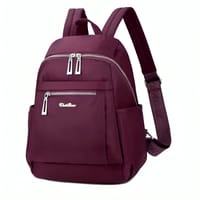 Nylon Backpack Durable Waterproof Casual Shoulder Bag (purple Color) .......................  ঢাকা সিটিতে ৭০, বাইরে ১৩০ টাকা কুরিয়ার চার্জ প্রযোজ্য_img_0