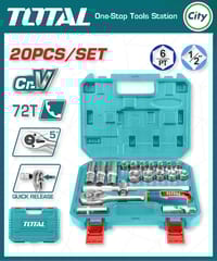 ২০ পিস ১/২" সকেট সেট TOTAL THT121201_img_0