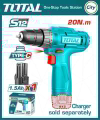 ১২ ভোল্ট লিথিয়াম আয়ন কর্ডলেস ড্রিল মেশিন TOTAL TDLI12428_img_0